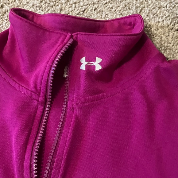 Under Armour Women's Magenta/ Fuschia Full-Zip Jacket - Picture 2 of 6